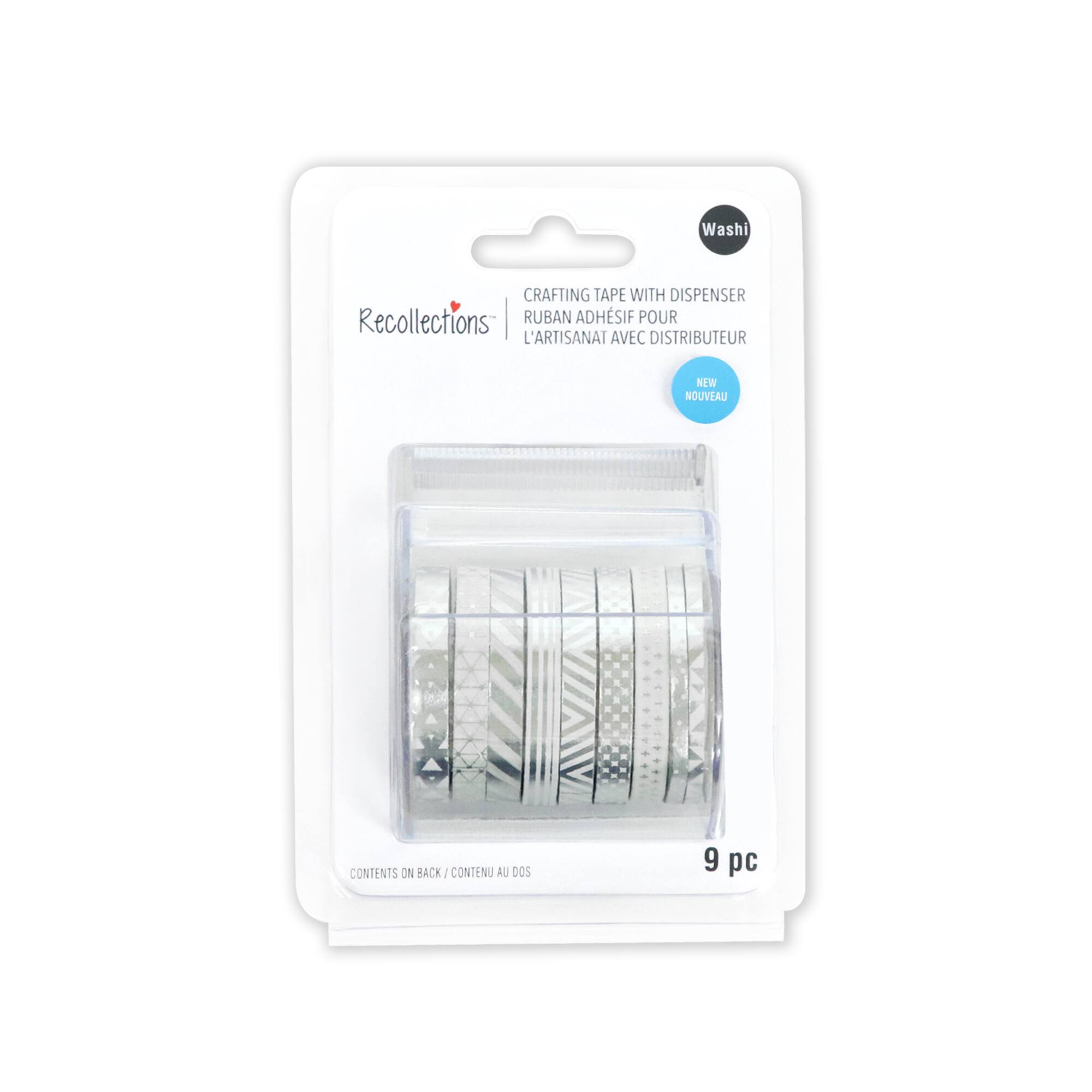 Silver Foil Crafting Washi Tape & Dispenser Set by Recollections™